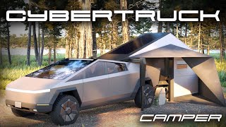 All New Tesla Cybertruck Camper Explained [upl. by Eachern]