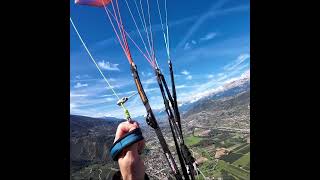 Vols à Vercorin  Mes premières fermetures asymétriques paragliding parapente [upl. by Mikel]