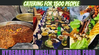 Hyderabadi Muslim Wedding Dinner  Hyderabad Shaadi ka khaana  Spice 24 Catering  Grand Wedding [upl. by Ulric]