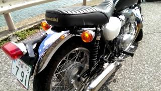 KAWASAKI W800 NASSART TRAD V ナサート トラッド サウンド [upl. by Nynahs]