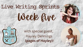 NANOWRIMO LIVE WRITE IN ft Pages of Hayley  week five  writing sprints amp chatting [upl. by Yezdnil78]