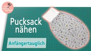 Pucksack nähen mit Gurtschlitz [upl. by Ahsimaj474]