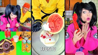 Ice cream challenge Mix food vs soda ice cream rolls [upl. by Hesta599]