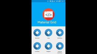 Display images in Custom Grid View using Material Design in Android Studio [upl. by Bunnie634]