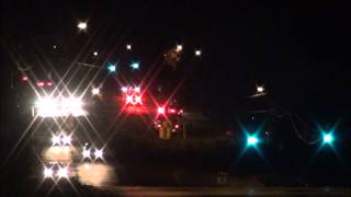 Fire engines responding to StantonDelaware fire Oct 2012 [upl. by Leuqer]