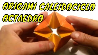 ORIGAMI CALEIDOCICLO GIROSCOPIO OCTAEDRO CASERO PASO A PASO MANUALIDADES FÁCILES🏵 [upl. by Aowda]