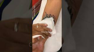 Coverup Tattoo Ideas irfanalitattooz inktattoo tattoodesigns mountains universe unalome [upl. by Malvie]