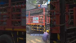 Truck Mounted Column Tail Lift in for routine maintenance medical gas loading video service [upl. by Aremaj]