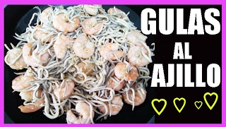 Gulas al ajillo con gambas recetas de cocina paso a paso [upl. by Ahtaga448]