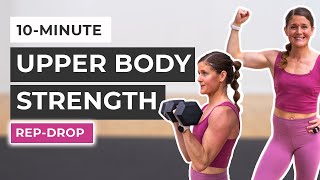 10Minute Upper Body Workout for Women RepDrop [upl. by Caddric]