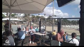 Webcam Lanzarote  Live Stream from the Beachbar in Costa Teguise [upl. by Tteraj959]