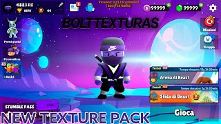 STUMBLE GUYS NEW TEXTURE PACK TUTORIAL HOW TO DOWNLOAD [upl. by Lamaj]