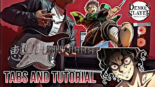 【TABS amp TUTORIAL】Demon Slayer  Infinity Castle Theme GUITAR COVER  Muzan vs Hashira OST S4 EP8 [upl. by Utley]