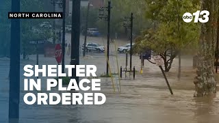 ALL ROADS CLOSED Western North Carolina closures include Interstate 26 [upl. by Setsero196]