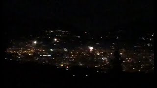 Capodanno a Terni festeggiamenti e fuochi dartificio sulla ‘Conca’ la panoramica [upl. by Arrek865]