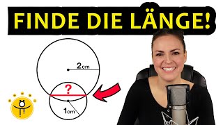 Mathe RÄTSEL Geometrie – Wie lang ist die Strecke [upl. by Garwin]