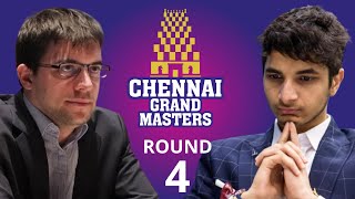 Maxime VachierLagrave vs Santosh Gujrathi Vidit  Chennai Grand Masters 2024  Round 4 [upl. by Zap]