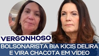 BOLSONARISTA BIA KICIS DELIRA E VIRA CHACOTA EM VÍDEO [upl. by Newberry]