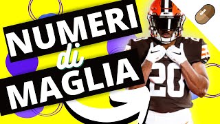 NUMERI di MAGLIA  FOOTBALL Americano e NFL [upl. by Cott]