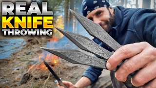 REAL Knife Throwing [upl. by Krell49]