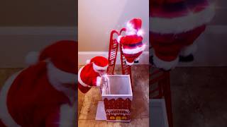 Santa climbing the ladder The perfect loop Santa toys 🎁🎁 christmas santa present [upl. by Kilan]