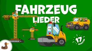 🎶 FahrzeugliederMix Walze Kran Zug Boot Jeep  Bagger Mats amp Freunde  Sing Kinderlieder [upl. by Anelrahc]