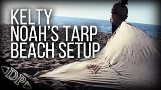 Kelty Noahs Tarp Beach Setup [upl. by Tristas50]