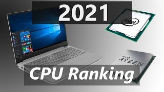 Laptop Processors Ranking 2021 [upl. by Tatum888]