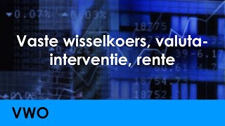 Vaste wisselkoers valutainterventie rentebeleid  Economie voor vwo  Wereldeconomie [upl. by Kurys]