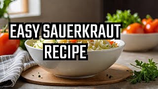 Heal the Gut with Sauerkraut EasyToFollow Recipe from Summer Bock [upl. by Ahsataj]