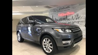 2016 Land Rover RangeRoverSport 30L V6 Supercharged HSE IL Chicago Glenview Palatine DesP [upl. by Chappell]