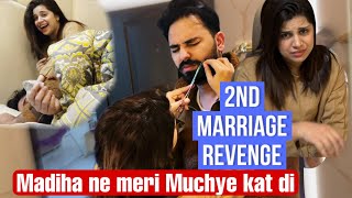 Second marriage Revenge  Madiha ne meri Moustache Cut kr di 😭  Pralog Episode 130 [upl. by Elwee]