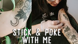 Stick amp poke tattoo with me [upl. by Leasia444]