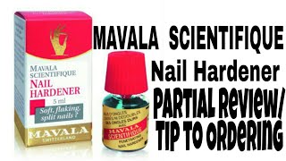 🔴MAVALA SCIENTFIQUE Nail Hardener Partial ReviewTip to Ordering💅 [upl. by Eneryt381]