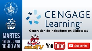 BiblioTV EnVivo  Webinar Cengage  Creación de Indicadores en Bibliotecas [upl. by Yelhs242]