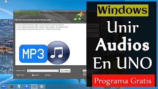 4 Pasos Unir Varias Canciones en una sola MP3 [upl. by Vernier]