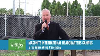 Masonite International Headquarters Groundbreaking [upl. by Nyleimaj]