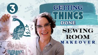 Getting Things Done  Sewing Room Makeover  Episode Three  Stenciling Furniture [upl. by Anaehr]