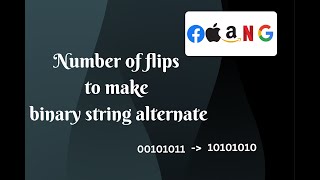 Min Number of flips to make binary string alternate  Java Solution  coderpad [upl. by Wiseman139]