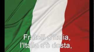 Inno nazionale  Inno di Mameli  Fratelli dItalia con testo with lyrics [upl. by Erasmus]