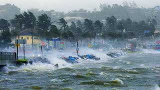 Live footage of Cyclone Freddy hitting Mauritius and heading for Madagascar [upl. by Arlene993]