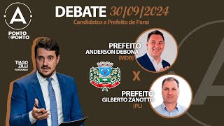 DEBATE DOS CANDIDATOS A PREFEITO DE PARAÍ [upl. by Fontes]