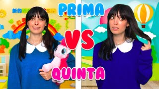 PRIMA ELEMENTARE VS QUINTA ELEMENTARE Back to School [upl. by Nomelihp645]