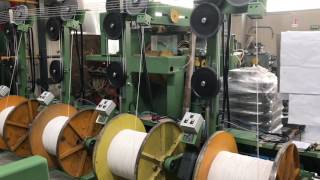 Altec srl  Single Twist Bunching Machine d1250 [upl. by Einttirb]