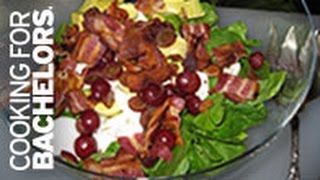 Spinach Salad Bacon Egg amp Cheese Spinach Salad by Cooking for Bachelors® TV [upl. by Lewin]