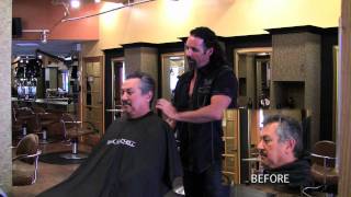 Epic Salon Flashback For Men Hair Color [upl. by Linnell]