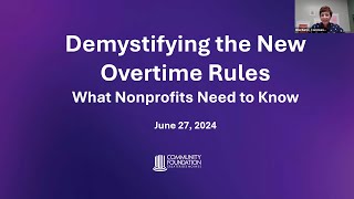 Demystifying the New Overtime Rules What Nonprofits Need to Know [upl. by Adnawak478]