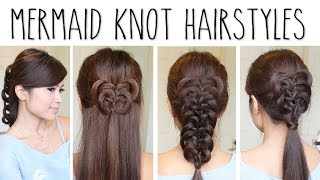 Easy Knotted Braid Hairstyles  Hair Tutorial [upl. by Tandi]