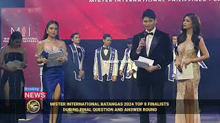 MISTER INTERNATIONAL PHILIPPINES BATANGAS 2024 TOP 8 FINALISTS DURING FINAL QUESTION AND ANSWER [upl. by Chessy]