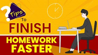 How to Do Homework Fast  Tips for doing Homework FasterStudy Tips [upl. by Nitsug578]